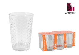 La Mediterranea Set de 6 Vasos Eivissa Diamonds de 200 cc para Agua, Cristal