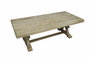 DKD Home Decor Mesa Centro Toscana Madera Maciza Mango Natural 70 x 150 x 50 cm