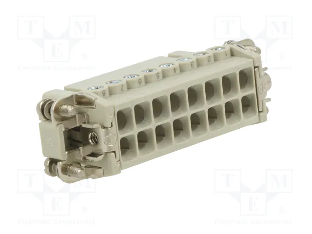 ILME CDAF16X Conector HDC Plantilla de Contacto Hembra 16 PIN