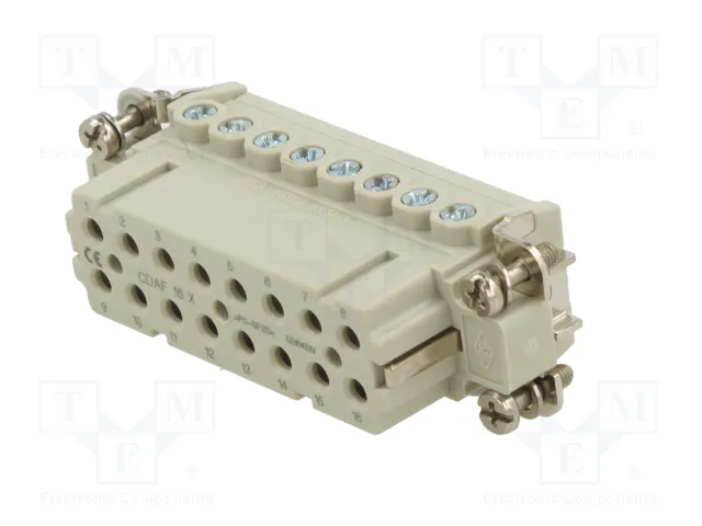 ILME CDAF16X Conector HDC Plantilla de Contacto Hembra 16 PIN