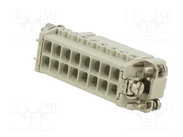 ILME CDAF16X Conector HDC Plantilla de Contacto Hembra 16 PIN