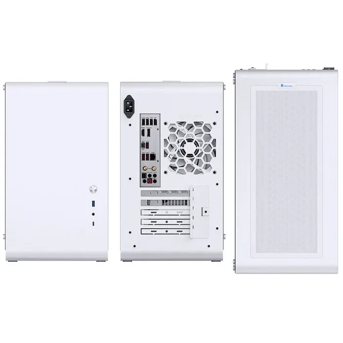 Jonsbo U4 Mini Micro-ATX Caja con Vidrio Templado, blanco