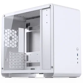 Jonsbo U4 Mini Micro-ATX Caja con Vidrio Templado, blanco