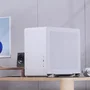 Jonsbo U4 Mini Micro-ATX Caja con Vidrio Templado, blanco