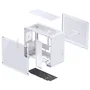 Jonsbo U4 Mini Micro-ATX Caja con Vidrio Templado, blanco