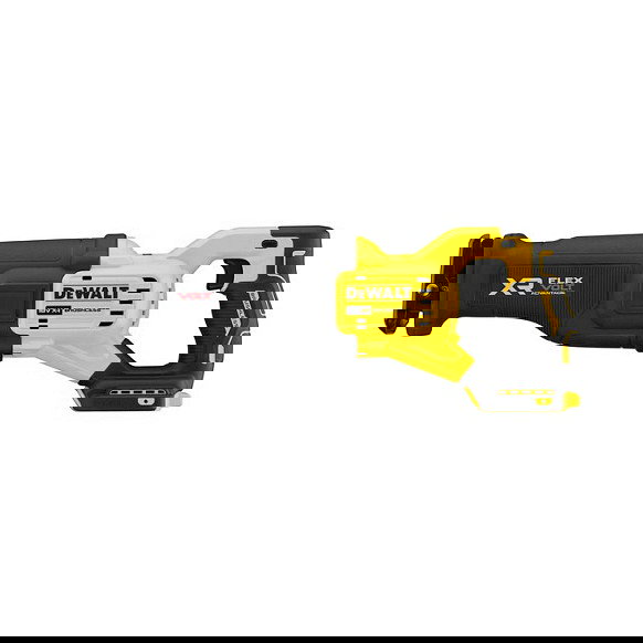 DeWALT DCS386NT-XJ Sable de Corte a Batería 18V sin Escobillas (Sierra de Calar), Velocidad Ajustable hasta 3000 SPM, Negro y Amarillo