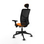 PIQUERAS Y CRESPO Silla de oficina Motilla Naranja/Negro con Mecanismo Sincro/Traslack