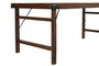 DKD Home Decor Mesa de Comedor Plegable de Madera Reciclada 180x90x76 cm