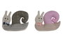 DKD Home Decor Sujetapuertas de Poliéster Caracol Surtido de 2 unidades