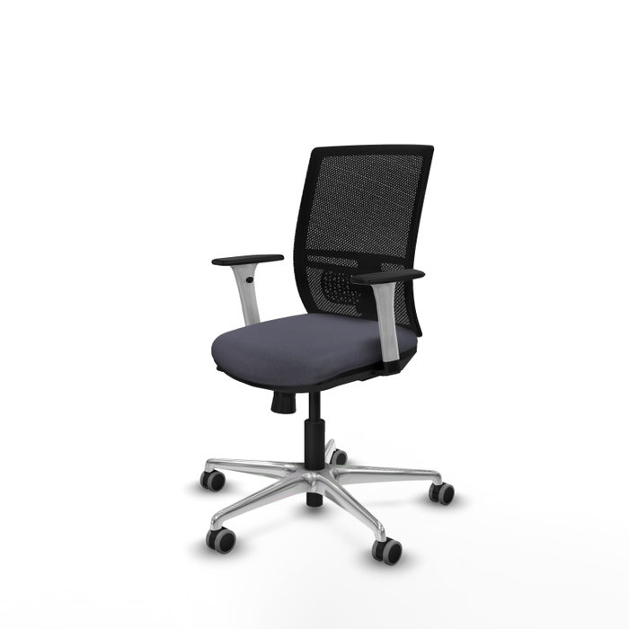PIQUERAS Y CRESPO Silla de oficina Yunquera Gris/Negro con mecanismo Sincro/Traslack PIQUERAS Y CRESPO Silla de oficina Yunquera Gris/Negro con mecanismo Sincro/Traslack