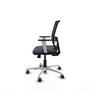 PIQUERAS Y CRESPO Silla de oficina Yunquera Gris/Negro con mecanismo Sincro/Traslack