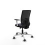 PIQUERAS Y CRESPO Silla de oficina Yunquera Gris/Negro con mecanismo Sincro/Traslack