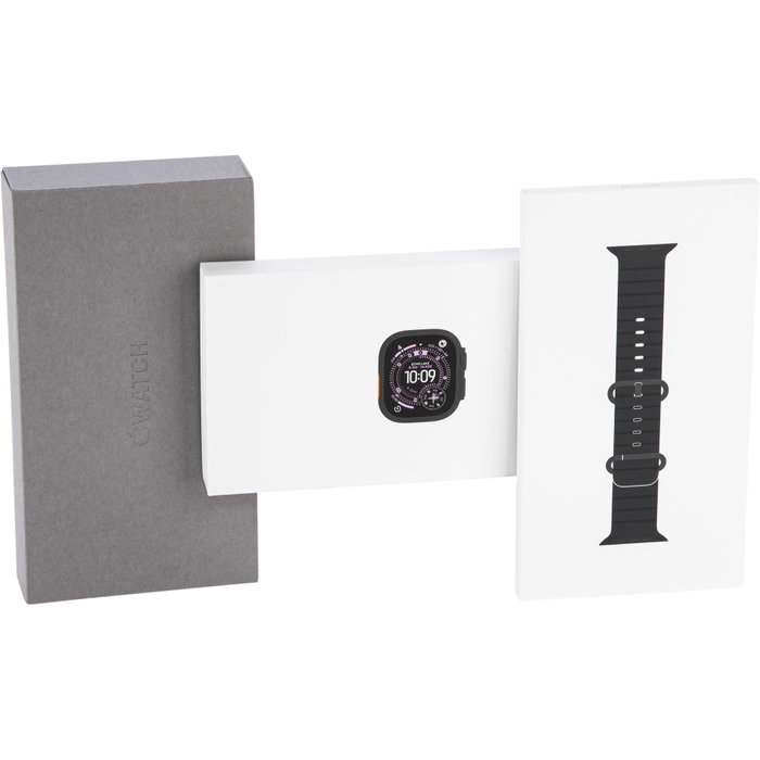 Apple Watch Ultra 3 GPS + Cellular 49 mm - Caja de titanio negro - Correa OceanBand negra