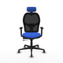 PIQUERAS Y CRESPO Silla de oficina Jorquera con mecanismo Sincro/Traslack, Azul y Negro