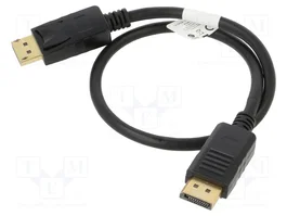 Lanberg Cable DisplayPort 1.2 0,5 m 4K Negro CA-DPDP-10CC-0005-BK