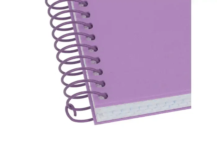 Antartik Cuaderno Espiral A4, Tapa Foam, 80 Hojas Cuadriculadas 4mm con Margen, Papel 90 g, Color Lavanda