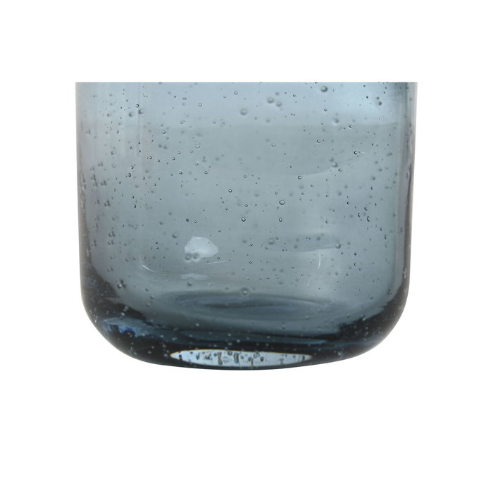 DKD Home Decor Set de 6 Vasos de Cristal Burbujas Azul 320ml
