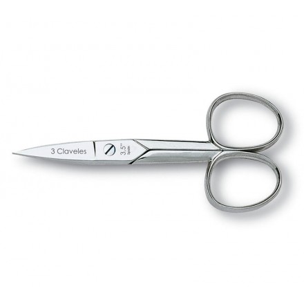 Tres Claveles Tijera de Uñas Recta 3.5 pulgadas Tres Claveles Tijera de Uñas Recta 3.5 pulgadas