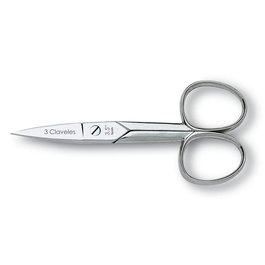 Tijera Uñas Recta Tres Claveles 3.5" Acero Carbono Forjado en Caliente 9 cm