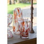 DKD Home Decor Jarrón de Cristal Terracota y Crema 15x15x21 cm
