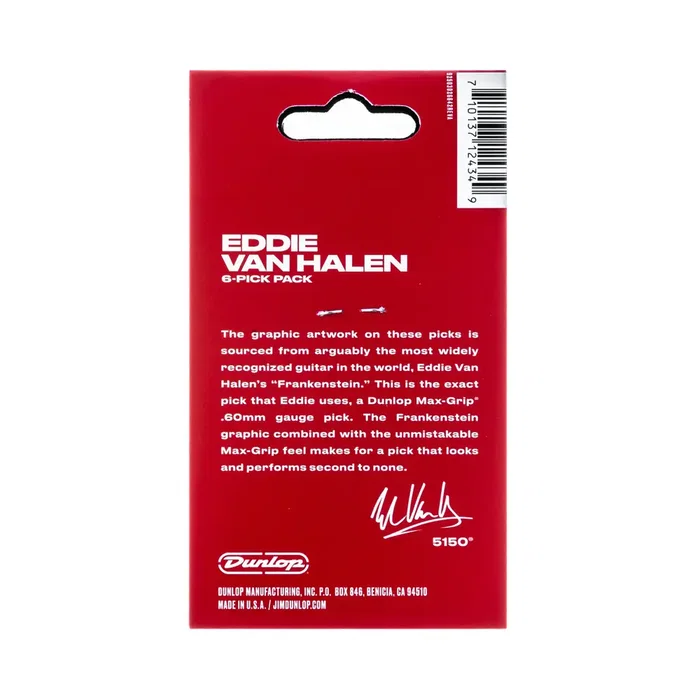 DUNLOP Pack de 6 Púas Signature EVH Frankenstein