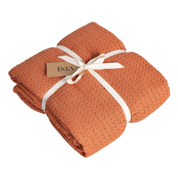 Colcha Panal Teja Algodón Textil/Hogar 200 X 260 cm