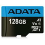 ADATA Tarjeta de memoria Premier MicroSDXC 128GB UHS-I Clase 10 V10 A1, 100MB/s lectura, 25MB/s escritura, resistente, con adaptador SD