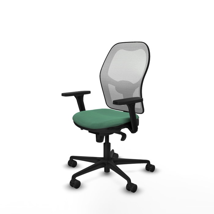 PIQUERAS Y CRESPO Silla de oficina Jorquera Verde esmeralda y Blanco