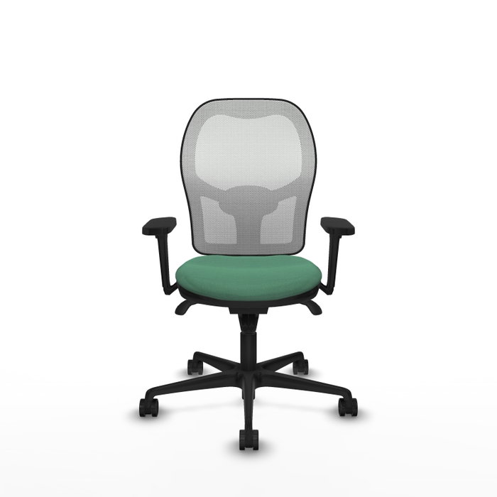 PIQUERAS Y CRESPO Silla de oficina Jorquera Verde esmeralda y Blanco