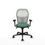 PIQUERAS Y CRESPO Silla de oficina Jorquera Verde esmeralda y Blanco