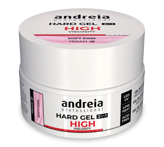 Andreia Hard Gel High Viscosity Soft Pink 22g Andreia Hard Gel High Viscosity Soft Pink 22g