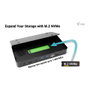 I-Tec TB5 Triple Display Docking Station 2xTB5 1xDP 1x2.5GLAN 1xM.2 6xUSB SD+TF Lector PD 140W 8K Negro