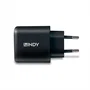 Lindy 73426 Cargador USB-C GaN 65W PD 3.0 Carga Rápida Universal, Negro