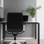 PIQUERAS Y CRESPO Alares Silla de Oficina con Malla Negra y Asiento Amarillo
