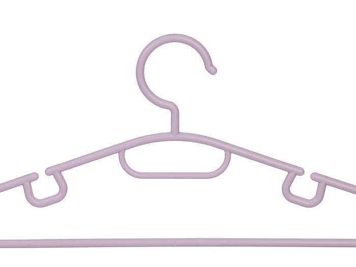 Kipit Set 6 Perchas Surtidas Color Pastel Plástico 39x39x4cm (Set de 24)