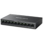 Mercusys MS110CP Switch PoE+ de 10 Puertos Fast Ethernet (10/100) con Montaje en Pared, Negro