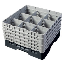 CAMBRO Cesta de lavado 9 comp. 5 alturas Verde Sherwood