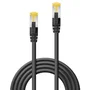 Lindy 47309 Cable de Red RJ45 Cat7 600 MHz 2 Metros S/FTP (S-STP) Blindado con Conectores Dorados Negro