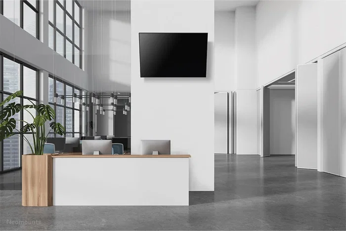 Neomounts WL35-750BL14 Soporte de Pared Nivel Inclinable para TV/ Pantalla hasta 75", 100 kg, Compatible VESA 100x100 a 400x400 mm, Negro