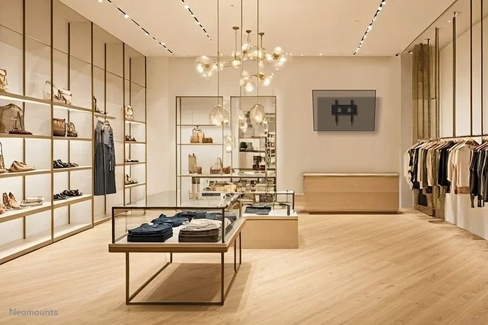 Neomounts WL35-750BL14 Soporte de Pared Nivel Inclinable para TV/ Pantalla hasta 75", 100 kg, Compatible VESA 100x100 a 400x400 mm, Negro