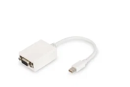 Digitus DB-340407-001-W Adaptador Cable de Vídeo Mini DisplayPort a Mini DisplayPort, 0.15m, Blanco, Full HD 1920x1080, Compatible con Mac
