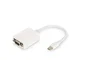 Digitus DB-340407-001-W Adaptador Cable de Vídeo Mini DisplayPort a Mini DisplayPort, 0.15m, Blanco, Full HD 1920x1080, Compatible con Mac