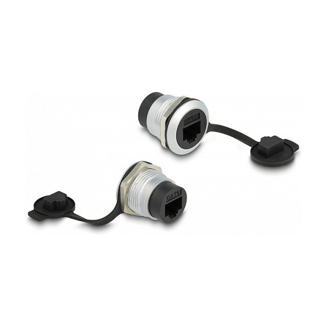 DeLOCK Módulo Keystone RJ45 Cat.6 con Tapa Protectora contra el Polvo, Negro DeLOCK Módulo Keystone RJ45 Cat.6 con Tapa Protectora contra el Polvo, Negro