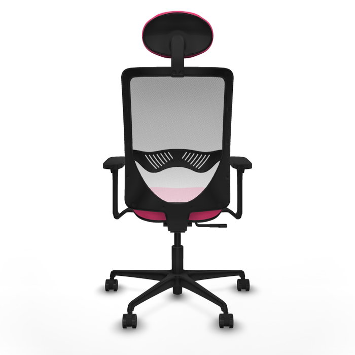 PIQUERAS Y CRESPO Silla de oficina Zulema Rosa y Blanco