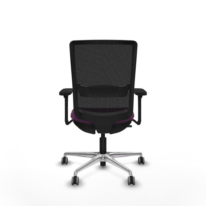 PIQUERAS Y CRESPO Silla de oficina Haches Morada y Negra con Mecanismo Sincro/Traslack PIQUERAS Y CRESPO Silla de oficina Haches Morada y Negra con Mecanismo Sincro/Traslack