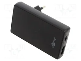 GOOBAY Cargador de red 65W con USB-A y USB-C Power Delivery
