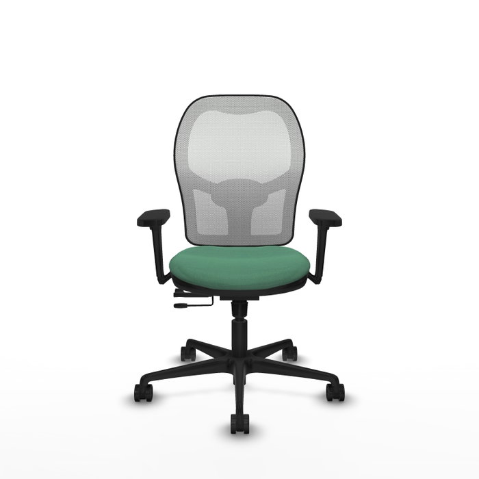 PIQUERAS Y CRESPO Silla de oficina Jorquera Verde esmeralda y Blanco