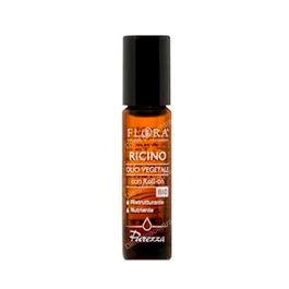 FLORA Aceite Ricino Pestañas y Uñas Roll On 10Ml Bio Cosmos Organic para Rostro, Cuerpo y Cabello