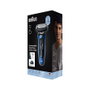 Braun Series 6 62-B1200S (azul/negro) Afeitadora Eléctrica de Láminas con Recortadora de Precisión de Acero Inoxidable, Wet & Dry, 60 min de Autonomía, Azul/Negro