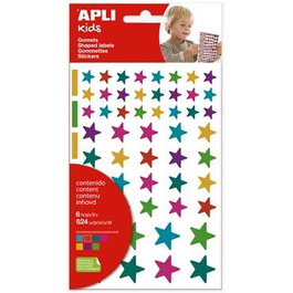 Apli Gomets Estrellas Removibles Multicolor 624u (Set de 10)
